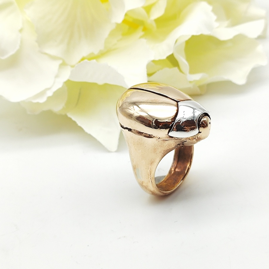 Anello Scarabeo Rinascita