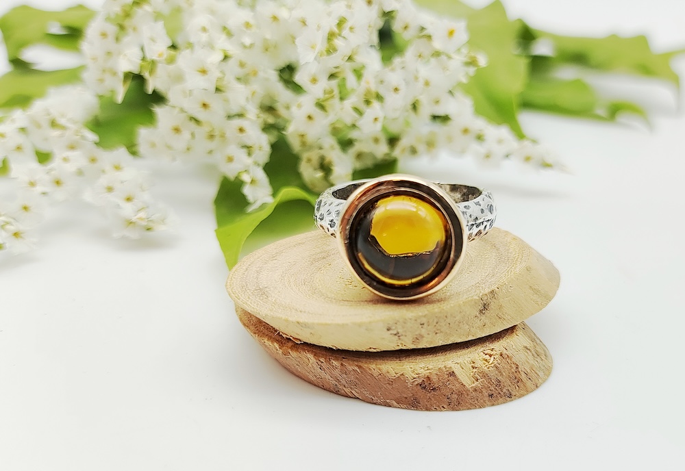 Anello Bubbles Cab Topazio Citrino