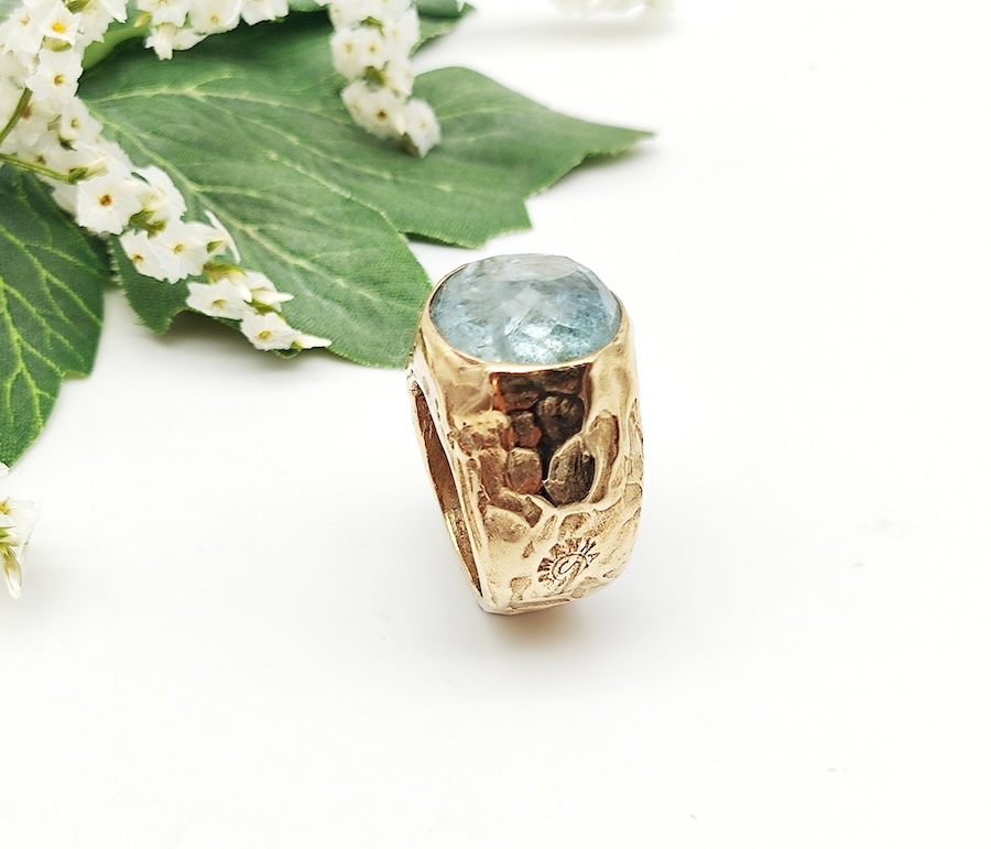 Anello Acquamarina Milk