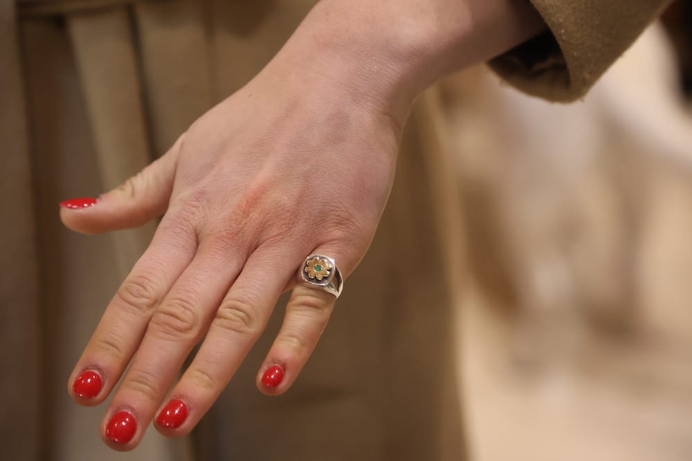 Anello Portabene Mignolo Quadrifoglio