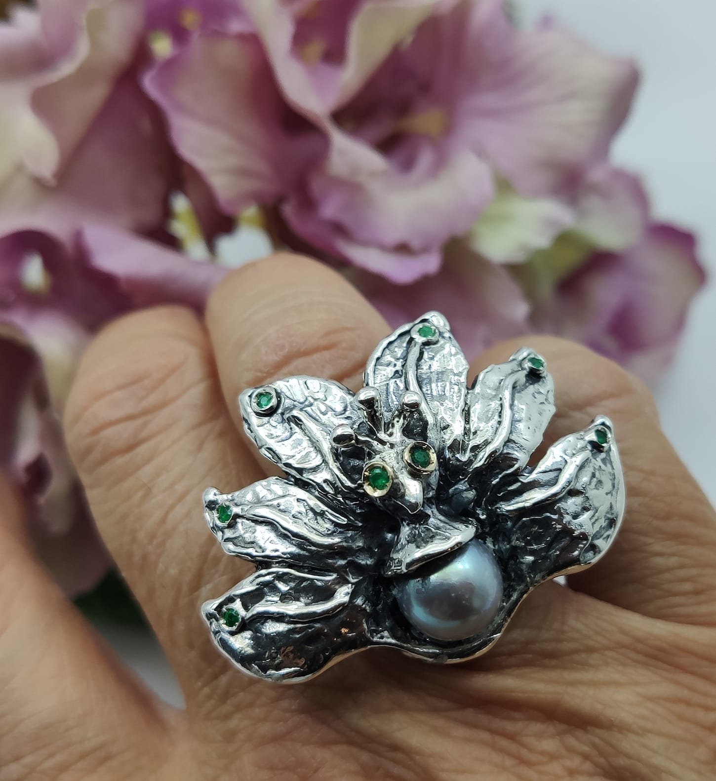 Anello Pavone - argento