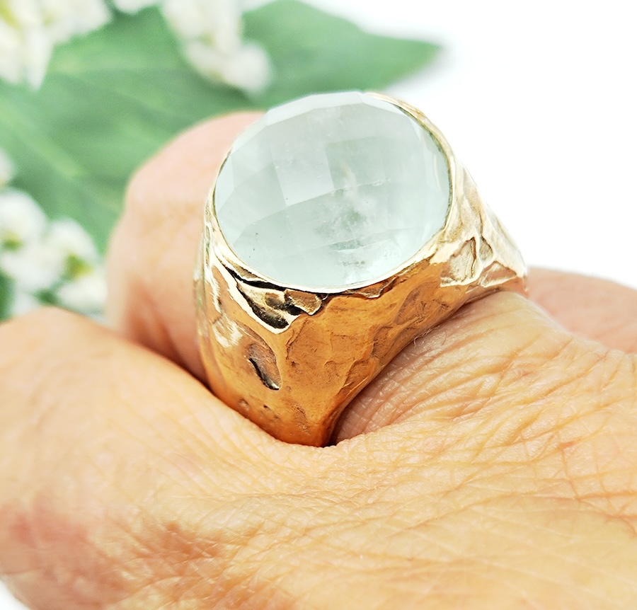 Anello Acquamarina Milk