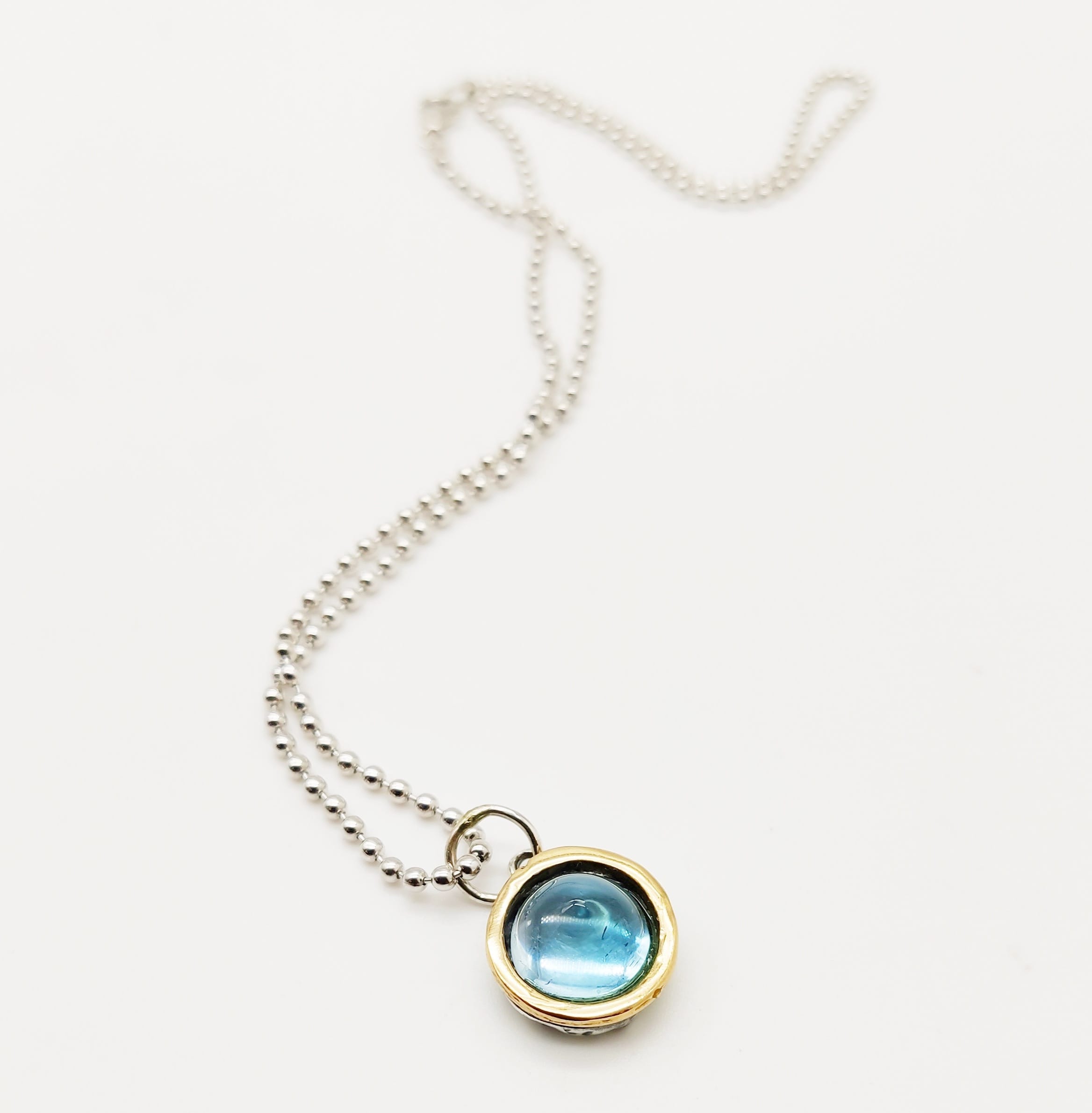 Ciondolo CAB topazio azzurro