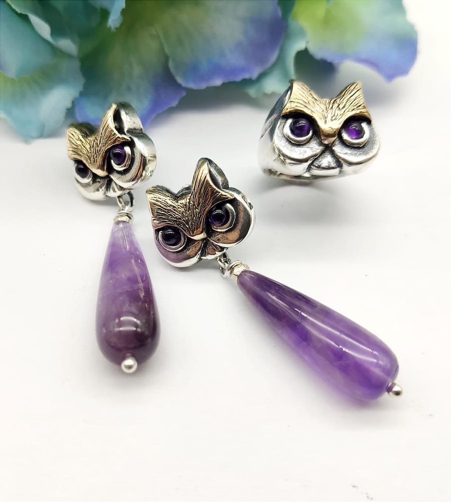 Orecchini Gatto Pendenti